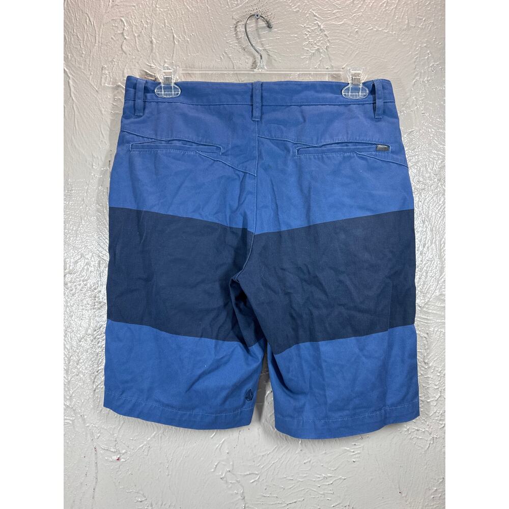 Volcom Vmonty Flat Front Chino Block Short Blue T… - image 2